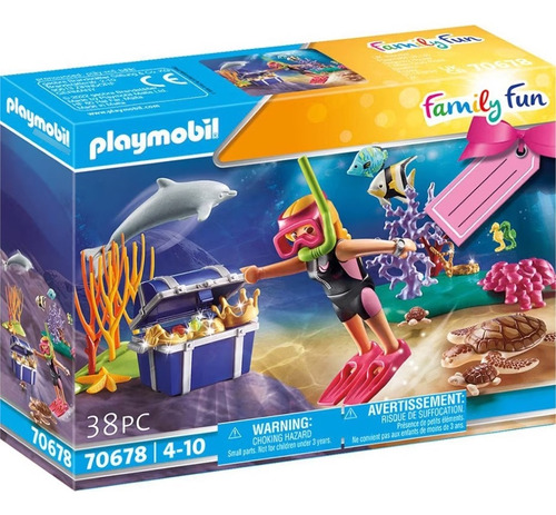 Playmobil Family Fun Buceadora De Tesoros 