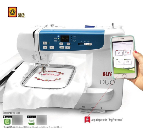 Máquina De Coser Y Bordadora Doméstica 2 En 1 - Alfa Dúo