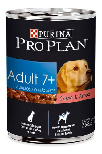 Alimento Perro Pro Plan Húmedo Adult 7+ 368.5g Purina