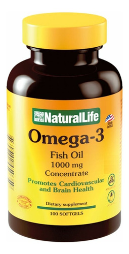 Omega 3 1000mg Natural Life X 100 Capsulas