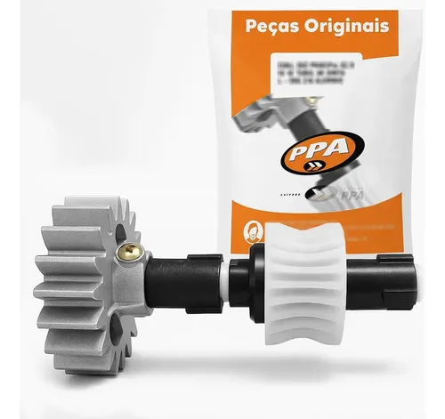 Eixo Completo Motor Ppa Dz Rio Coroa Z23 Engrenagem Z18 Dent