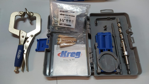 Kreg Jig R3 Carpintería Tornillo Oculto + Prensa Y Tornillos