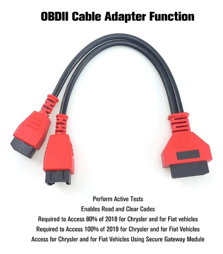 Conector Autel 12+8 Para Cable Obd De Programación Chrysler