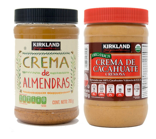 Crema De Almendras + Crema De Cacahuate Kirkland