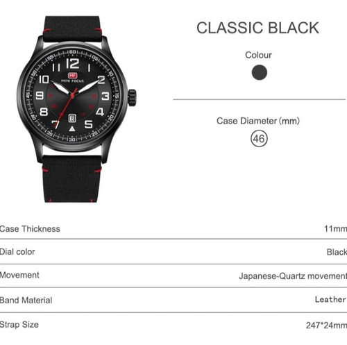 Reloj Hombre Mini Focus Verde Diseño Calidad Japón C/ Caja