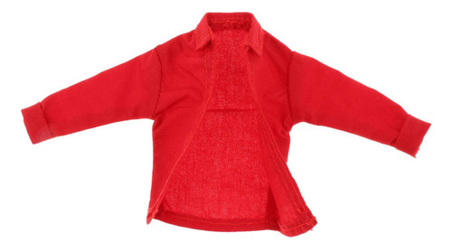 M Abrigo De Camisa A Escala 1/12 Para Accesorio De Rojo