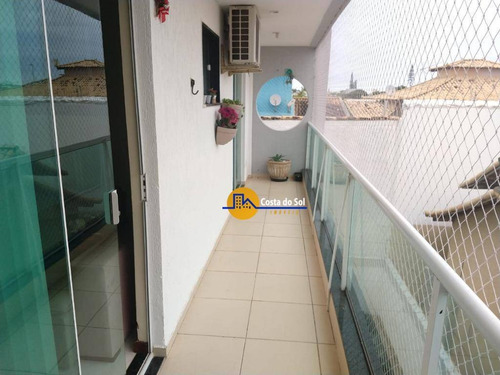 Excelente Apartamento Com 2 Dormitórios À Venda, 80 M² Por R$ 295.000,00 - Recreio - Rio Das Ostras/rj - Ap0703