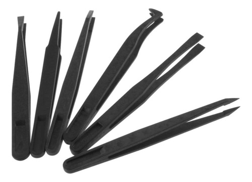 Juego De Pinzas De Plástico De Precisión Ant Estáticas 6 Uni