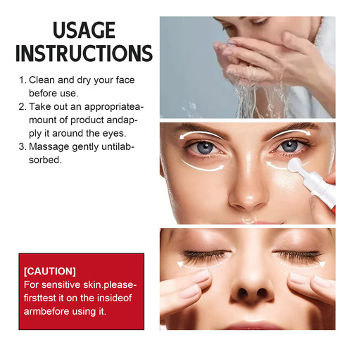Crema Reafirmante Para Ojos En Forma De I Que Hidrata Las Ar