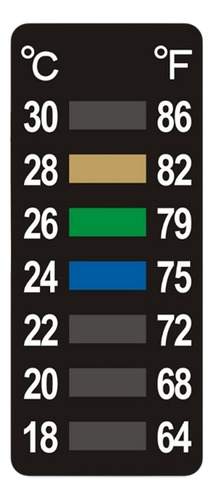 Peque De 10 Piezas En Tiras De Indicador De Temperatura De