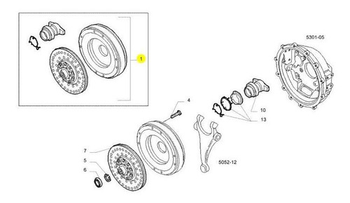Imagen 2 de 4 de Embrague Completo Iveco 5801385606