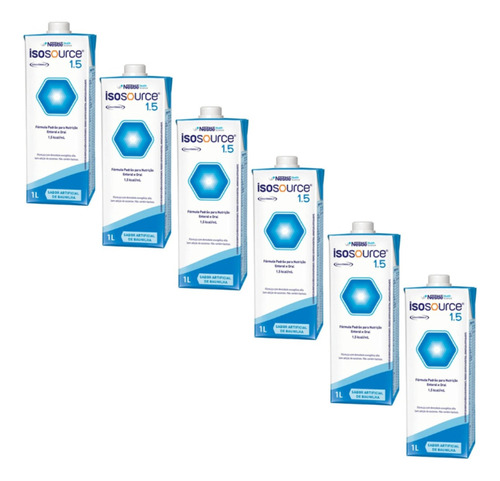 Isosource 1.5 - (kit 06 Unid) Nestle Suplementos ( Baunilha)