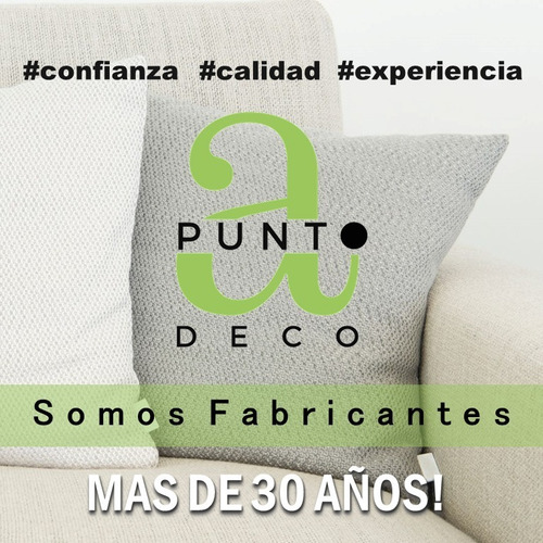 Imagen 5 de 10 de 4 Almohadones 60x60 Ecocuero Para Sillones Cierre Algarrobo