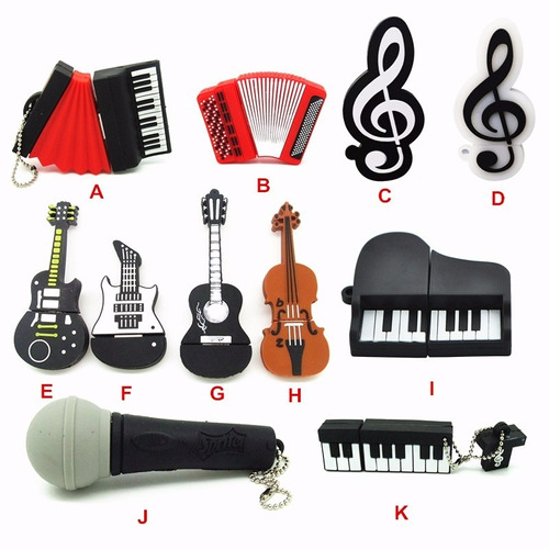 Pendrive 4gb -instrumentos Musicais Modelo Flash