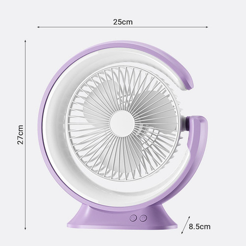Wpd Mini Ventilador De Refrigeración Con Luces Led