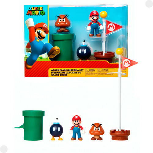 Conjunto Super Mario Cenário C/ Acessórios 004267 - Sunny