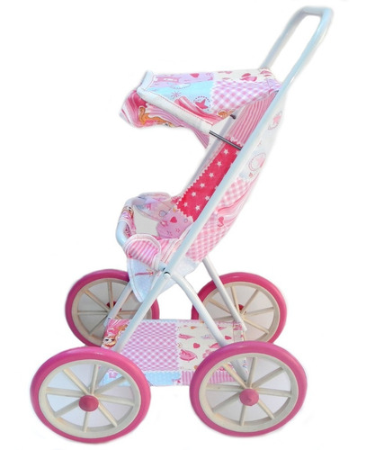 Imagen 3 de 6 de Coche De Paseo Para Muñecas Berlina Plegable Metalico