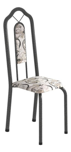 Conjunto De Mesa 120x75cm Tampo Granito Com 4 Cadeiras Wt