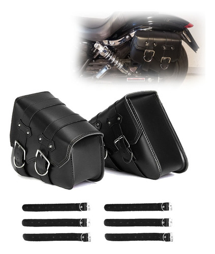 Bolsa Portaherramientas Moto Piel Para Harley Xl883 1200