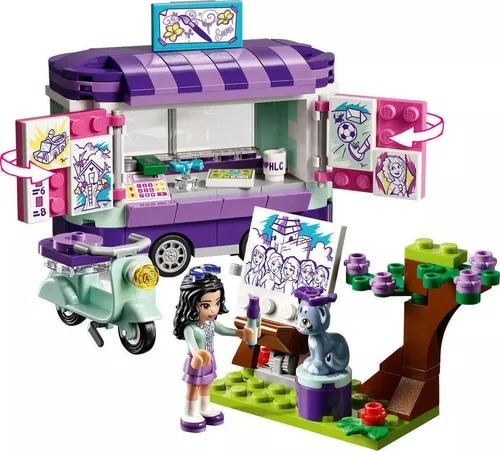 Lego Friends Puesto De Arte Sobre Ruedas Con Ema 210 Pcs