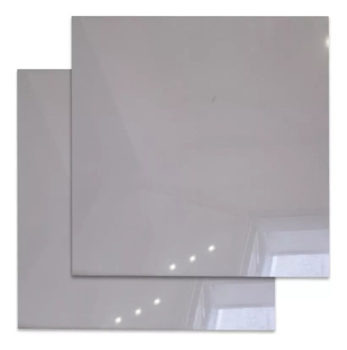 Porcelanato Pulido Gris 60x60 Brillante Rectificado 1ª Cal