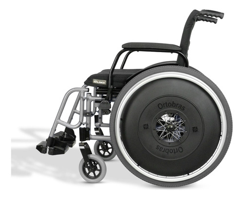 Cadeira De Rodas Avd 44cm Prata - Com Cinto De Segurança