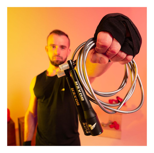 Elite Jumps Boxer Jump Rope 3.0 Para Entrenamiento Físico Y