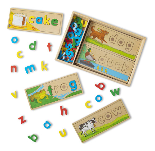 Melissa & Doug See & Spell - Juguete Educativo De Madera, V.