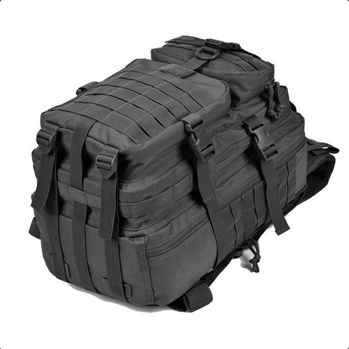 Mochila Tática Militar Recomendada Braba Qualidade Altíssima Desenho Do Tecido Preto