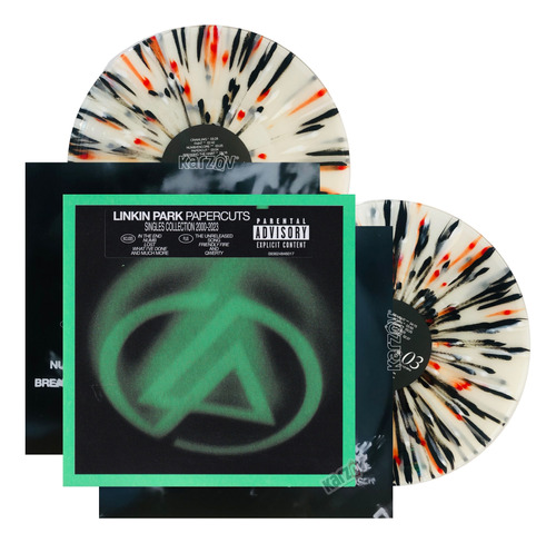 Linkin Park Papercuts Singles 2000-2023 Splatter 2 Lp Vinyl