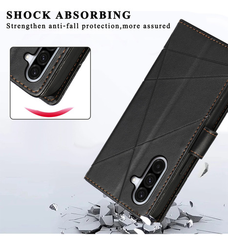 Funda Para Teléfono Samsung Galaxy A56 A36 A26 A16, Funda Tipo Bolsa Con Ranura En Forma De A