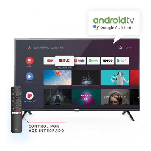 Smart Tv Led 32 Pulgadas Tcl, Android Tv, Control Por Voz