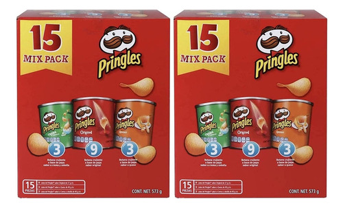 30 Latitas Papas Pringles Queso Rojas Y Verdes Ideal Fiestas