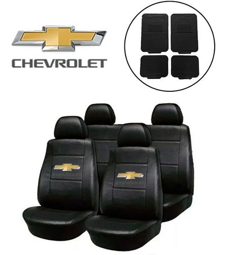 Fundas Asiento Cuerina Chevrolet Corsa Agile + Alfombra 4 Pz