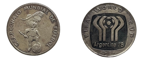 Moneda De Plata - Conmemorativa Mundial Fútbol Argentina 78 