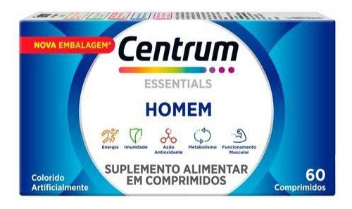 Centrum Essentials Homem Com 60 Comprimidos