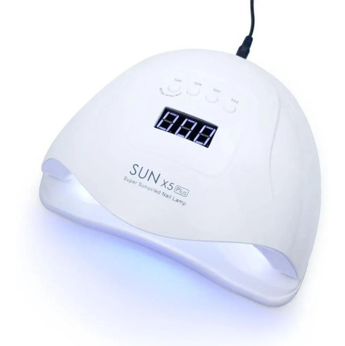 Lampara De Unas Sun X5 Plus Uv Led 80w Manicure Pedicure Color Blanco
