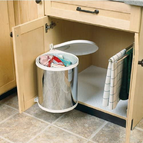 Imagen 4 de 7 de Cubo Cesto Residuos Inox. 15 Lts Cod. Hafele 502.12.023 Extr