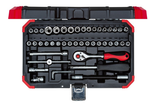Imagem 1 de 5 de Jogo Soquete Sextavado Gedore Red 1/4 Com 46 Peças R49003046