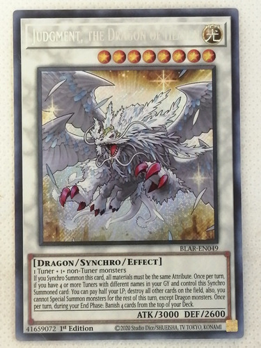 Secret Synchro Yugioh Judgment, The Dragon Of The Heaven (Usado)