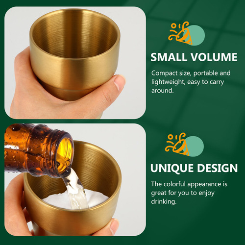 Taza Para Beber, Cerveza Y Agua, Taza De Acero Inoxidable De