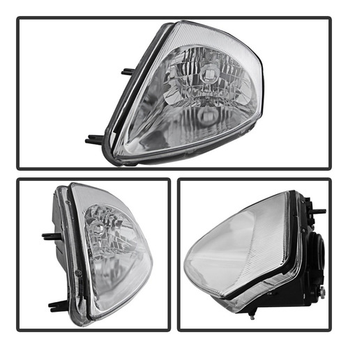 Faros Cromados Para Mitsubishi Eclipse 2000-2005 Conjunto Re