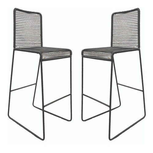 Banco Acapulco Perico Set 2 Piezas Color Ika-37 Morado Metalico Banco Perico