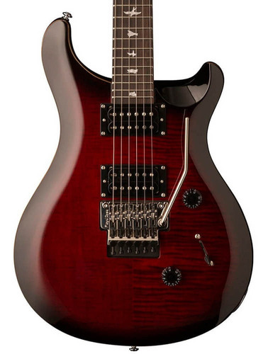 Guitarra Prs Cu4fl Se Custom Fire Red Com Floyd Rose