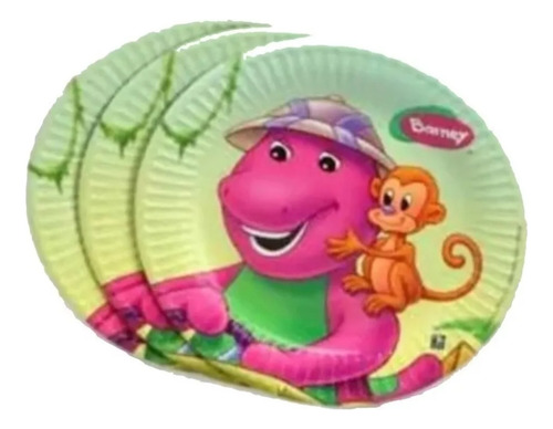 Platos Descartables Barney Platos Descartables 