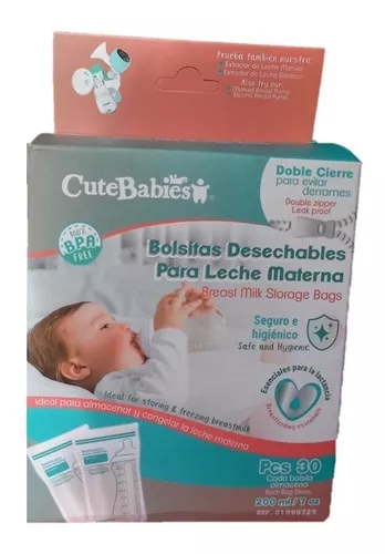Bebe Bolsas Almacenamiento Banco Leche Materna X 30 Lactancia Ref. Finest  Baby - La Tiendita del Bebé