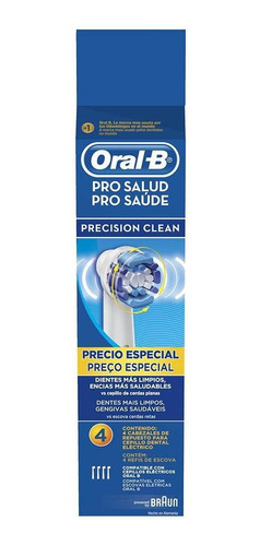 Refil Escova Elétrica Oral-b Precision Clean C/ 4 Unidades