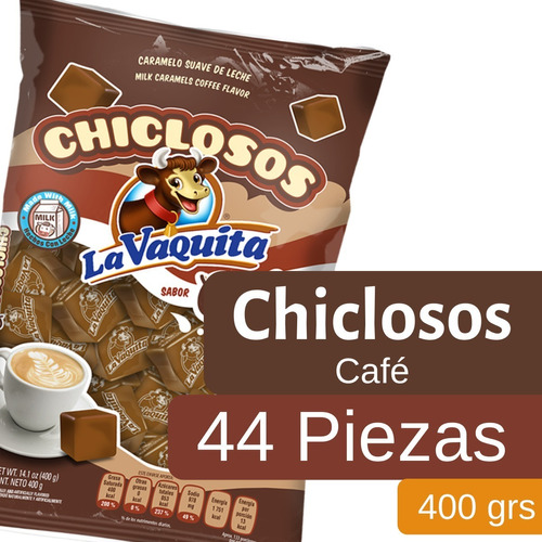 Dulces Chiclosos La Vaquita Sabor Café 400gr