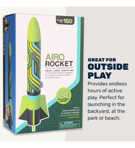 ¡mighty Fun! - Kit De Cohete Inflable Airo Rocket Para