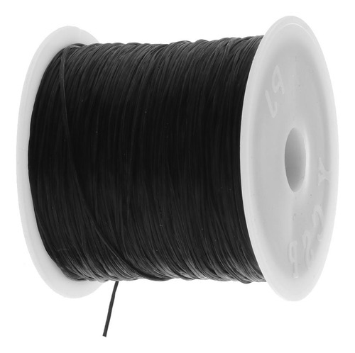 Elástico Cordón De Cadena 50m Accesorios Negro Negro Negro